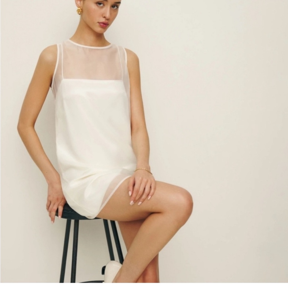 Reformation Vina Sheer Overlay Minidress SIZE 6. New with tags.